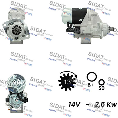 Motorino d'avviamento SIDAT S12DE0356A2