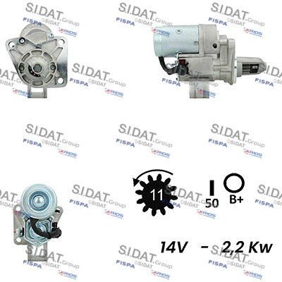 Motorino d'avviamento SIDAT S12DE0616A2