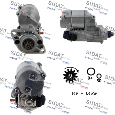 Motorino d'avviamento SIDAT S12DE0756