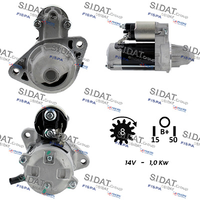 Motorino d'avviamento SIDAT S12DE0829A2