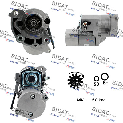 Motorino d'avviamento SIDAT S12DE0858A2