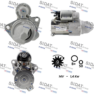 Motorino d'avviamento SIDAT S12DR0993A2
