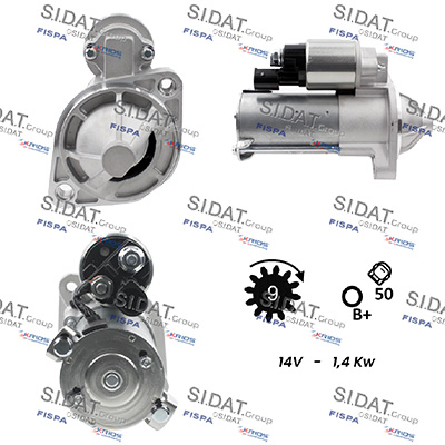 Motorino d'avviamento SIDAT S12GN0979