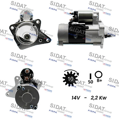 Motorino d'avviamento SIDAT S12MH0163