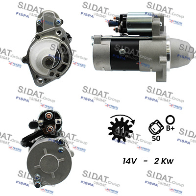 Motorino d'avviamento SIDAT S12MH0308A2
