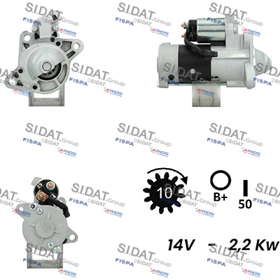 Motorino d'avviamento SIDAT S12MH0322A2