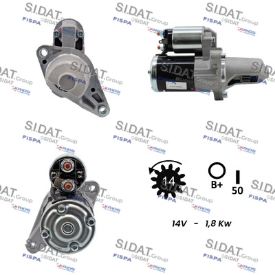Motorino d'avviamento SIDAT S12MH0499A2