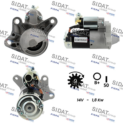 Motorino d'avviamento SIDAT S12MH0545A2