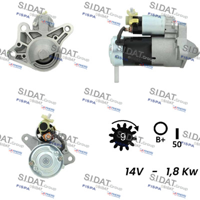 Motorino d'avviamento SIDAT S12MH0545