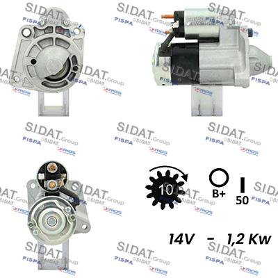 Motorino d'avviamento SIDAT S12MH0752