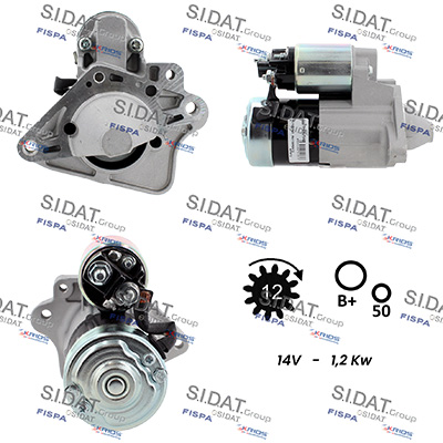 Motorino d'avviamento SIDAT S12MH0825A2