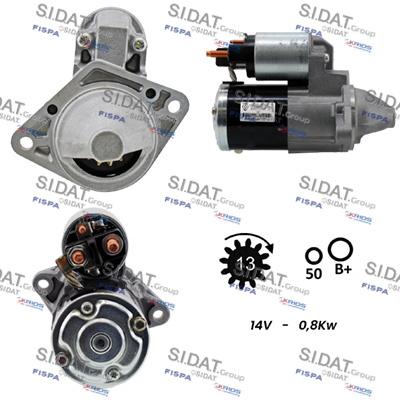 Motorino d'avviamento SIDAT S12MH0853