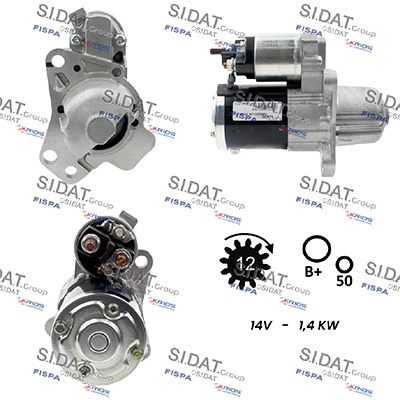 Motorino d'avviamento SIDAT S12MH0992A2