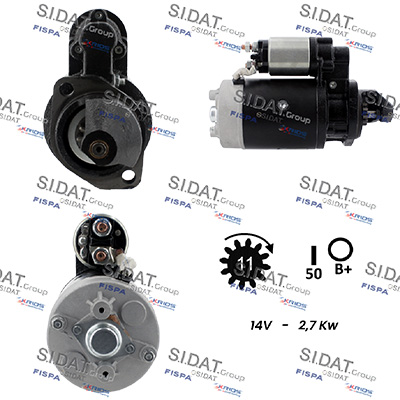 Motorino d'avviamento SIDAT S12ML0966A2