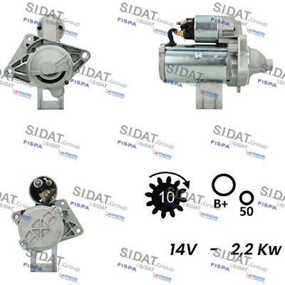 Motorino d'avviamento SIDAT S12VA0021