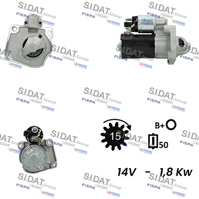 Motorino d'avviamento SIDAT S12VA0615