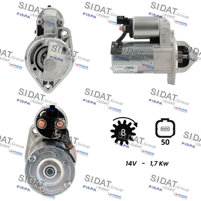 Motorino d'avviamento SIDAT S12VA0814