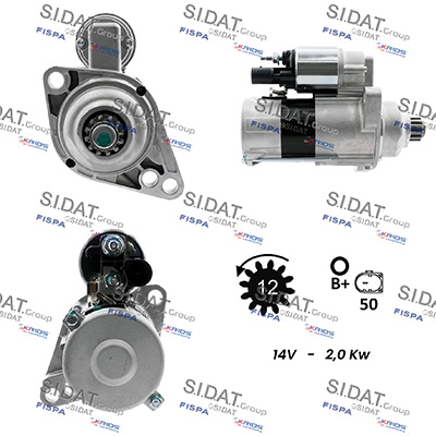 Motorino d'avviamento SIDAT S12VA0892A2