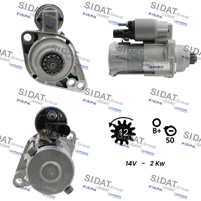 Motorino d'avviamento SIDAT S12VA0892