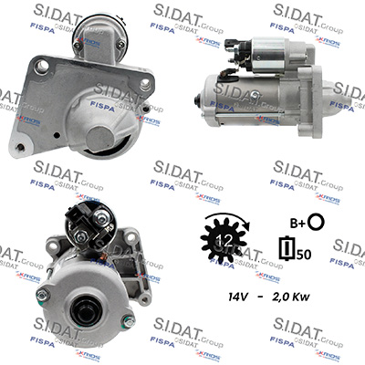 Motorino d'avviamento SIDAT S12VA0961A2