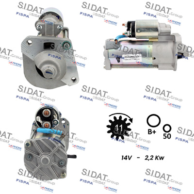 Motorino d'avviamento SIDAT S12VS0160