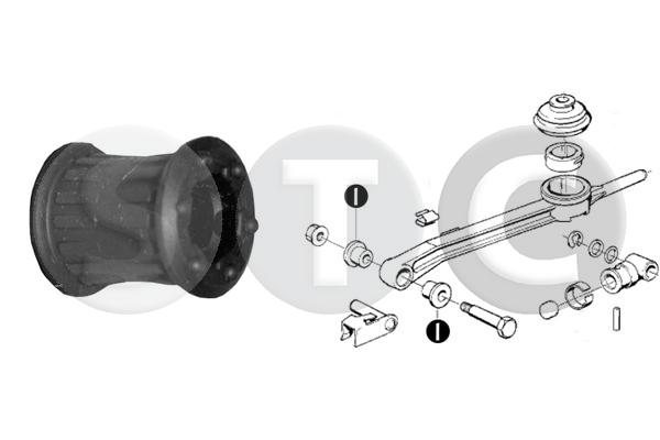 Boccola, asta d'innesto STC T405791