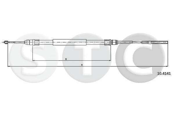 Cavo comando, freno stazionamento STC T480661