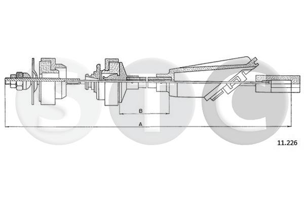 Cavo comando, comando frizione STC T480710