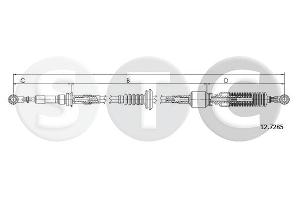 Cavo comando, cambio manuale STC T480739