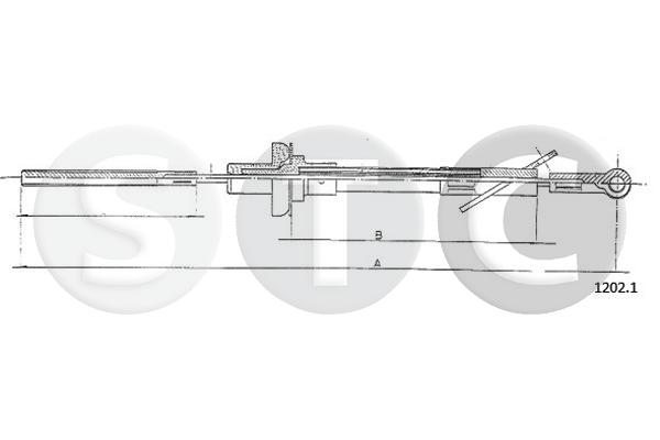 Cavo comando, comando frizione STC T481054