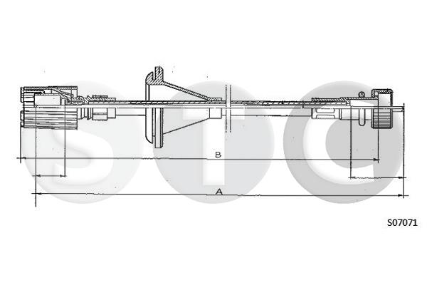 Alberino flessibile tachimetro STC T481180