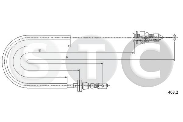 Cavo acceleratore STC T481528