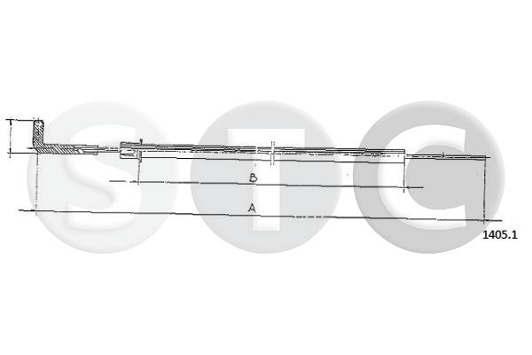 Cavo comando motorino d'avviamento STC T481571