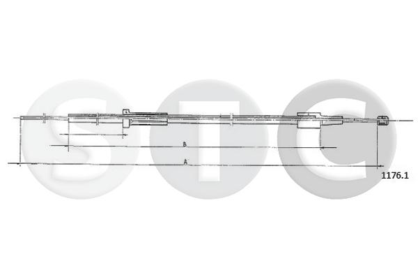 Cavo comando cofano motore STC T481602