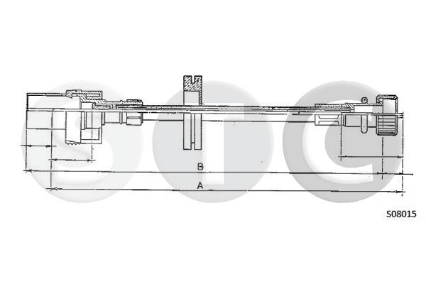 Alberino flessibile tachimetro STC T481730