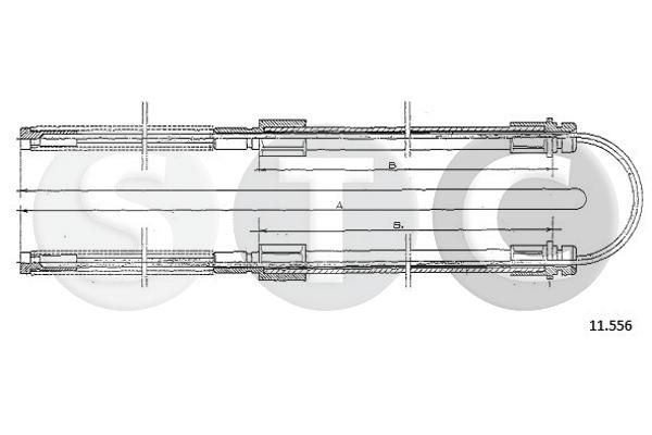 Cavo comando, freno stazionamento STC T481767