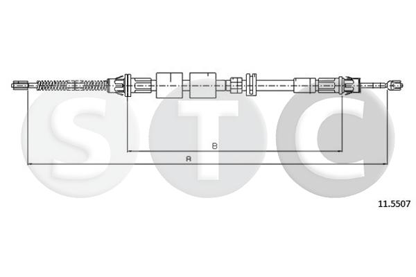 Cavo comando, freno stazionamento STC T481800
