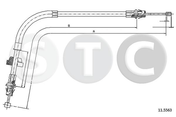 Cavo comando, freno stazionamento STC T481813