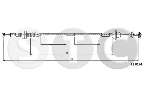 Cavo acceleratore STC T481909