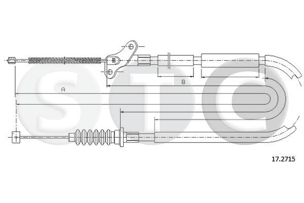 Cavo comando, freno stazionamento STC T482019