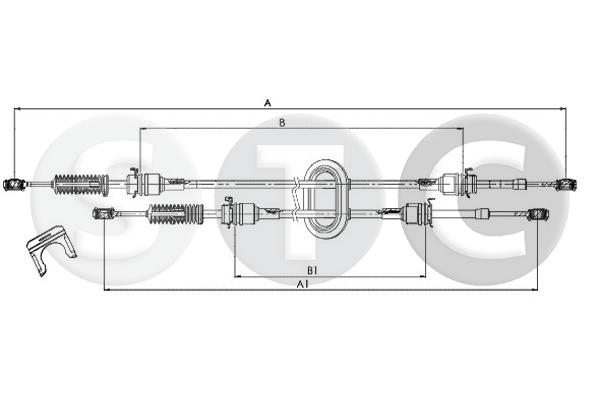 Cavo comando, cambio manuale STC T482427