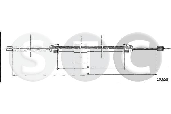 Cavo comando, freno stazionamento STC T482990