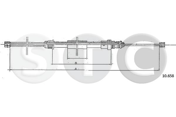 Cavo comando, freno stazionamento STC T482999