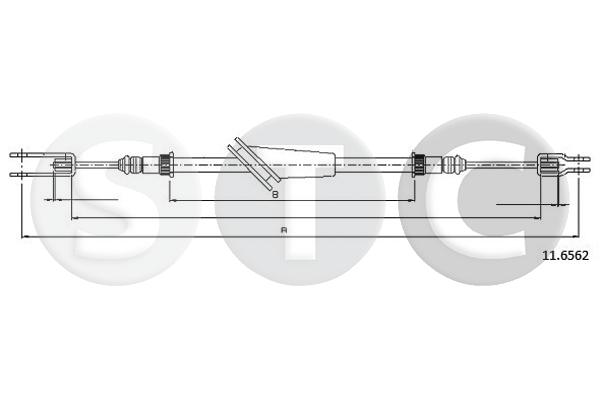 Cavo comando, freno stazionamento STC T483133