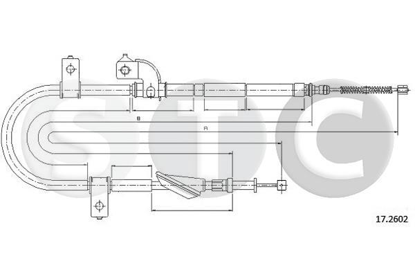 Cavo comando, freno stazionamento STC T483300