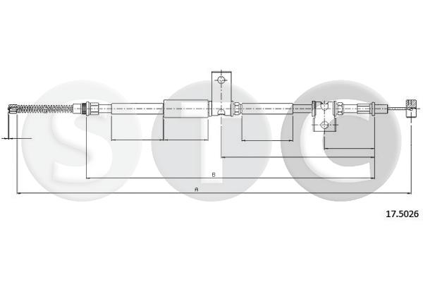Cavo comando, freno stazionamento STC T483349