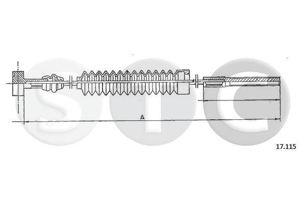 Cavo comando, freno stazionamento STC T483389