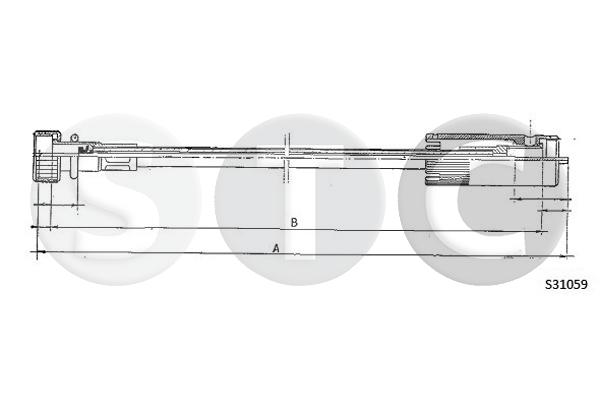 Alberino flessibile tachimetro STC T483668