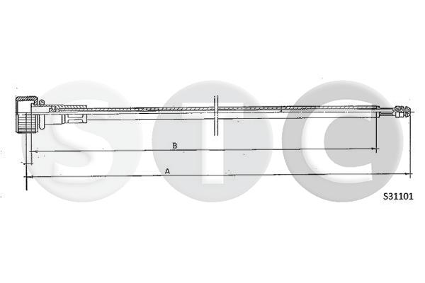 Alberino flessibile tachimetro STC T483677