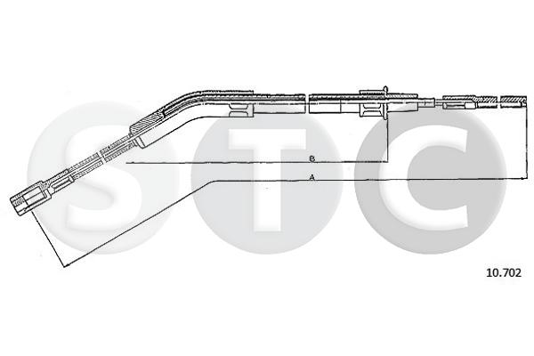 Cavo comando, freno stazionamento STC T483695